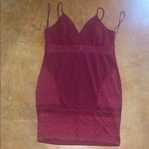 Pretty red lace dress